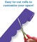 Carson Dellosa 65Ft of Purple Bulletin Board Borders, 1 Roll of Scalloped Trim for Rolling Whiteboard, Cork and Posterboard, Party, Office Decorations, and Classroom Decor